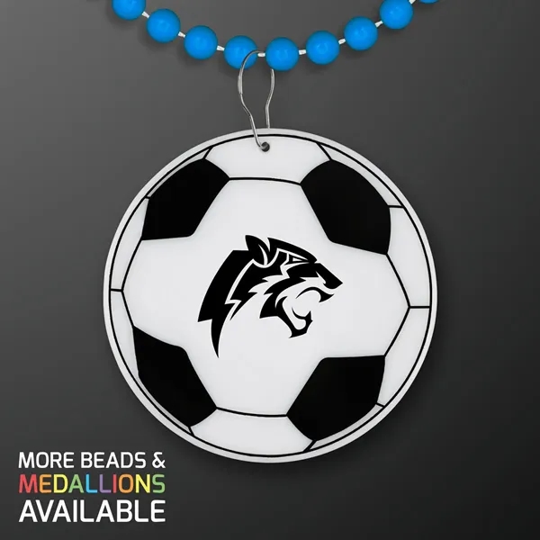 Imprinted non-light up soccer ball medallion, 5 day production.... from ASI 34194 ALightPromos / Alight Promotional Products