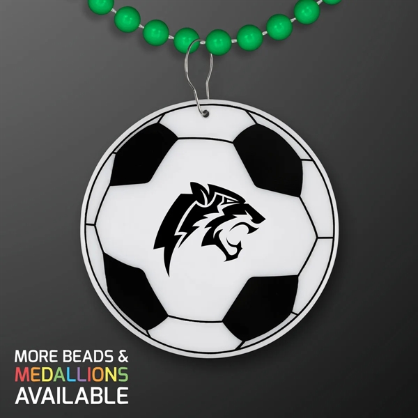 Imprinted non-light up soccer ball medallion, 5 day production.... from ASI 34194 ALightPromos / Alight Promotional Products