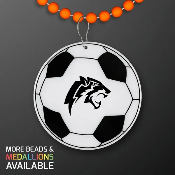 Imprinted non-light up soccer ball medallion, 5 day production.... from ASI 34194 ALightPromos / Alight Promotional Products