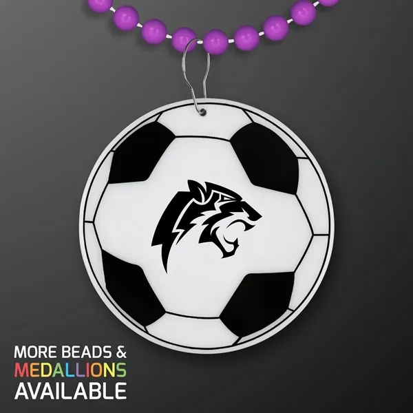 Imprinted non-light up soccer ball medallion, 5 day production.... from ASI 34194 ALightPromos / Alight Promotional Products