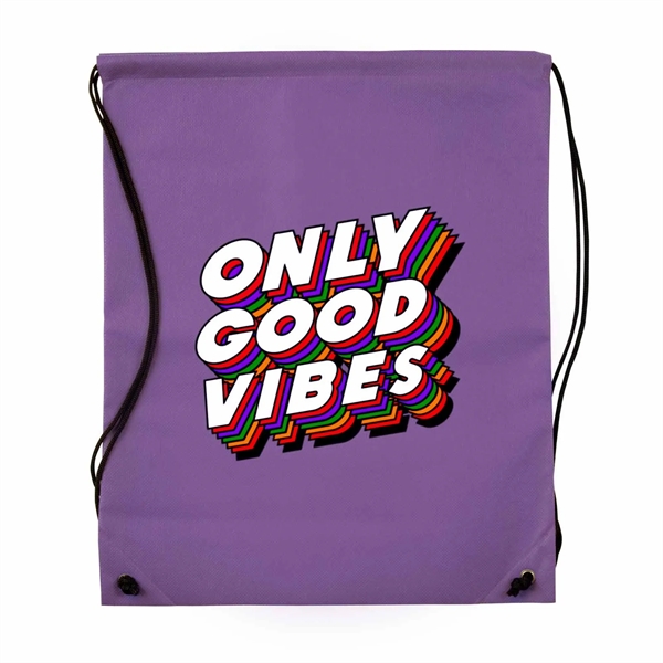 17.5" x 14.5" x 0.125" 80GSM non-woven polypropylene drawstring cinch backpack.... from ASI 63549 Jornik Manufacturing Corp / Jornik