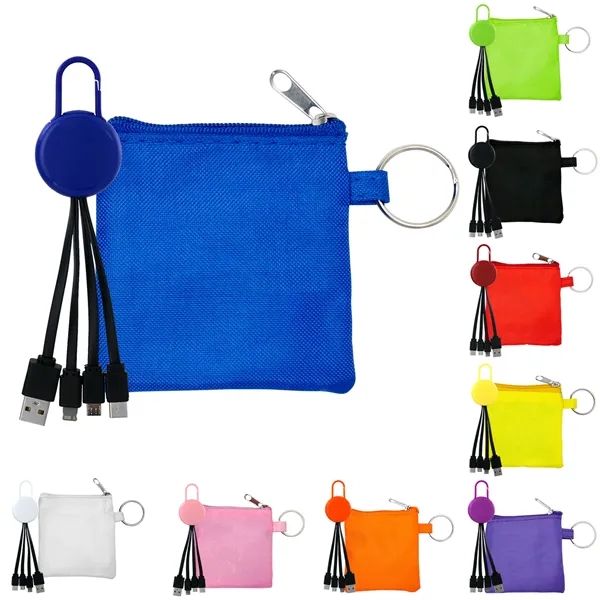 COLORFUL POUCH & CABLE SET... from ASI 30208 A P Specialties / AP Specialties