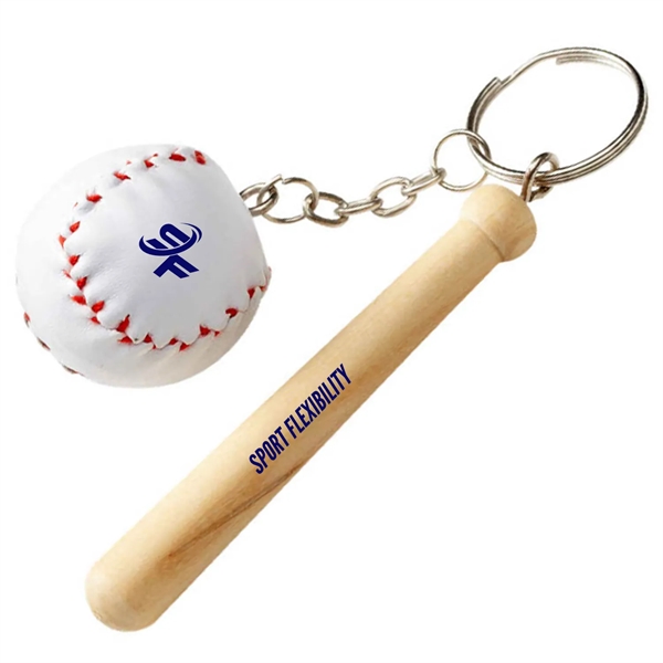 Baseball and Bat Key Chain... from ASI 52710 Lincoln Line
