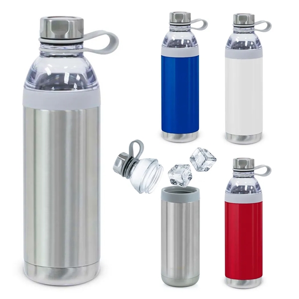 20 oz. Dual Open Stainless Steel Water Bottle... from ASI 31517 Admart Products