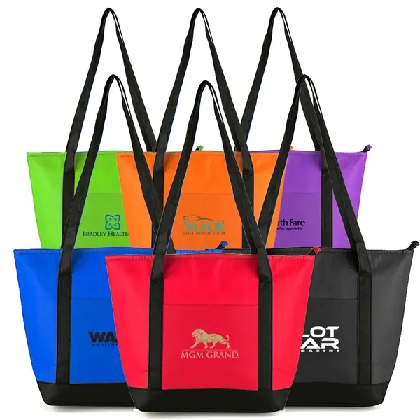 Non Woven portable foil lined cooler shoulder tote bag.... from ASI 31517 Admart Products / Admart Line
