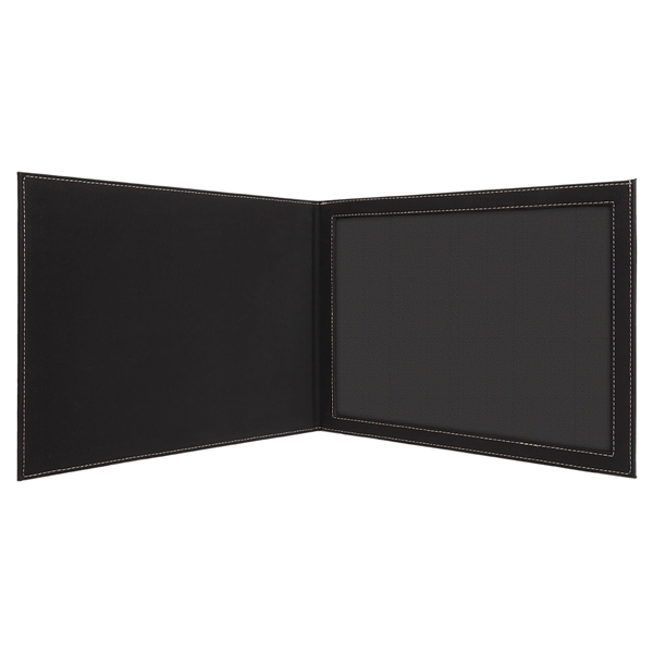 9" x 12" durable certificate holder made of black leatherette that... from ASI 74601 Calico