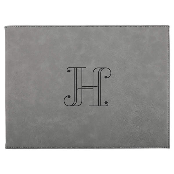 9" x 12" durable certificate holder made of gray leatherette that... from ASI 74601 Calico