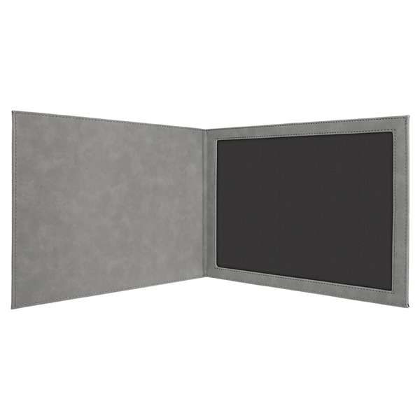 9" x 12" durable certificate holder made of gray leatherette that... from ASI 74601 Calico