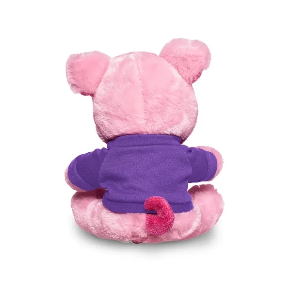 4" x 7.75" x 6" plush polyester pig in custom color... from ASI 79530 Prime Line