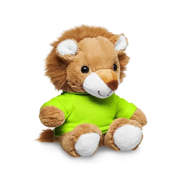 Adorable tan plush lion available in your choice of 9 t-shirt... from ASI 79530 Prime Line