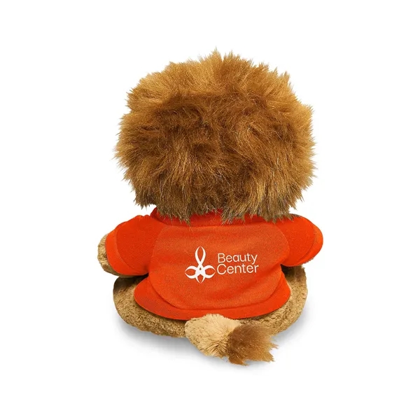 Adorable tan plush lion available in your choice of 9 t-shirt... from ASI 79530 Prime Line