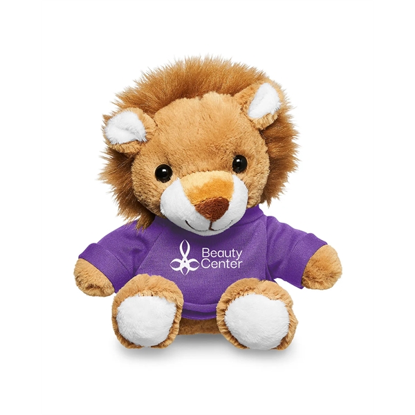 Adorable tan plush lion available in your choice of 9 t-shirt... from ASI 79530 Prime Line