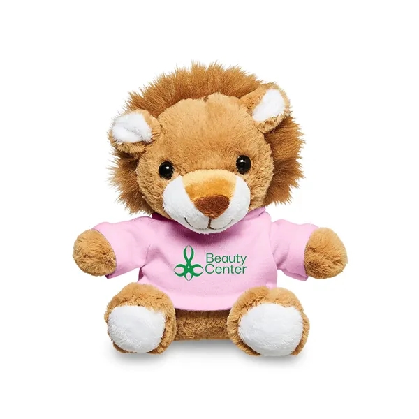 Adorable tan plush lion available in your choice of 9 t-shirt... from ASI 79530 Prime Line