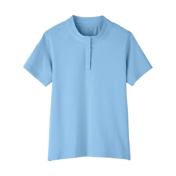Ladies' polo made of cotton and spandex jersey with moisture-wicking and... from ASI 34063 alphabroder