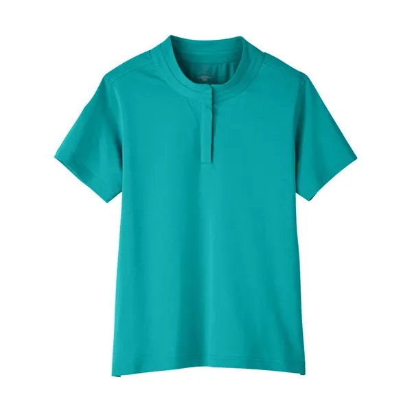 Ladies' polo made of cotton and spandex jersey with moisture-wicking and... from ASI 34063 alphabroder