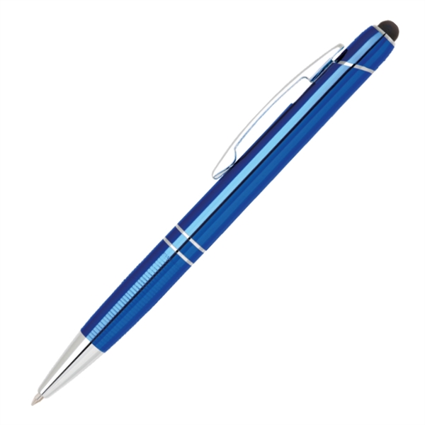 Click action sleek anodize aluminum stylus pen with textured grip for... from ASI 40544 Binaco / Binaline
