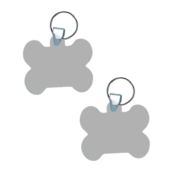 Bone shaped MDF keychain plus free sublimation heat transfer printing in... from ASI 37218 Athena Promo (tm)