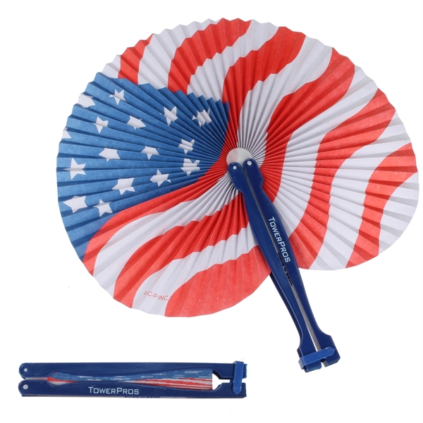 Show off the stars and stripes with this patriotic folding fan.... from ASI 52710 Lincoln Line
