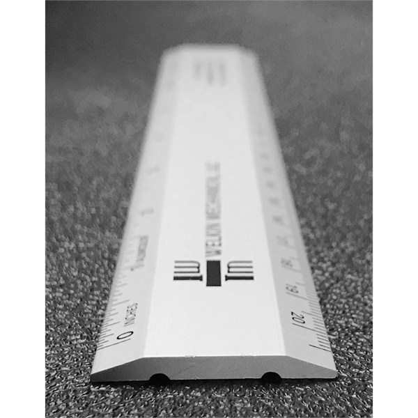Aluminum 8" desk ruler.... from ASI 34910 Alumicolor / Alumicolor