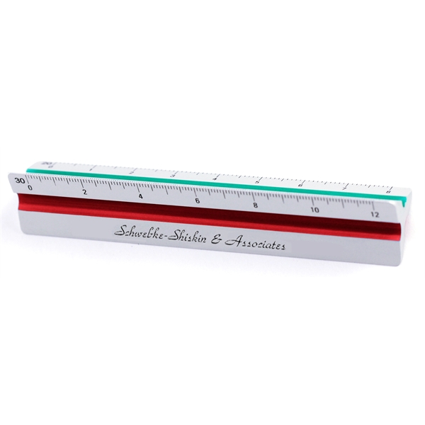 Aluminum 4" color coded engineer triangular scale.... from ASI 34910 Alumicolor / Alumicolor