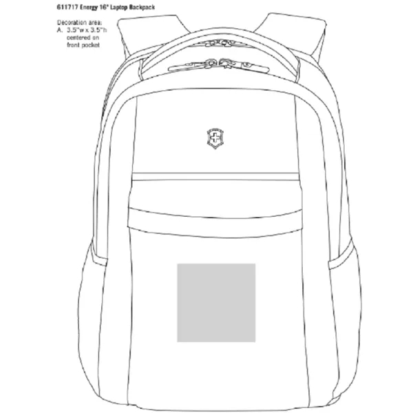The Energy backpack is stylish, functional and perfect for branding. Padded... from ASI 46170 Compass Industries Inc
