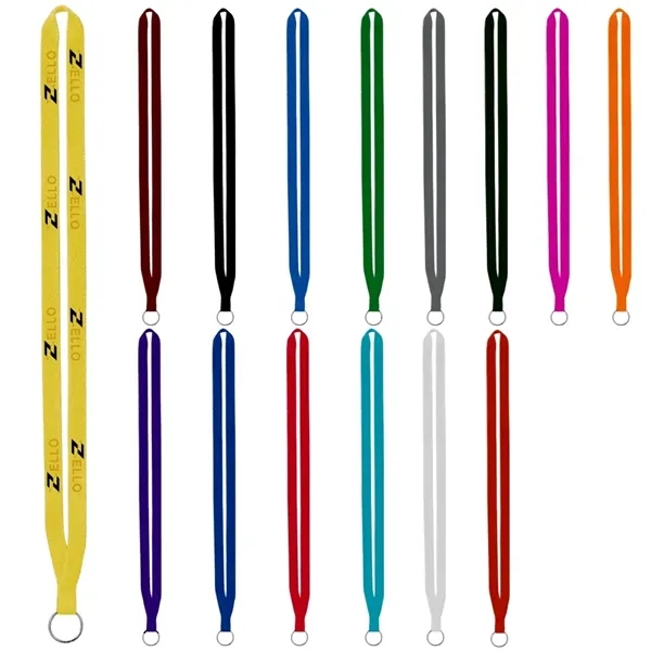 Durable 1/2" screen-printed lanyards in vibrant colors, 100% polyester, 33" long.... from ASI 67557 LimeLight Ent