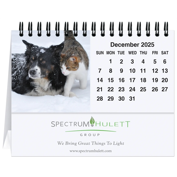 12 month tent desk calendar featuring photos of adorable dogs and... from ASI 50873 Drum-Line / Drum-line Inc