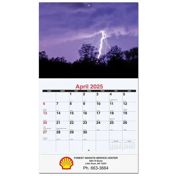 12 month wall calendar featuring photos of majestic scenery.... from ASI 50873 Drum-Line / Drum-line Inc