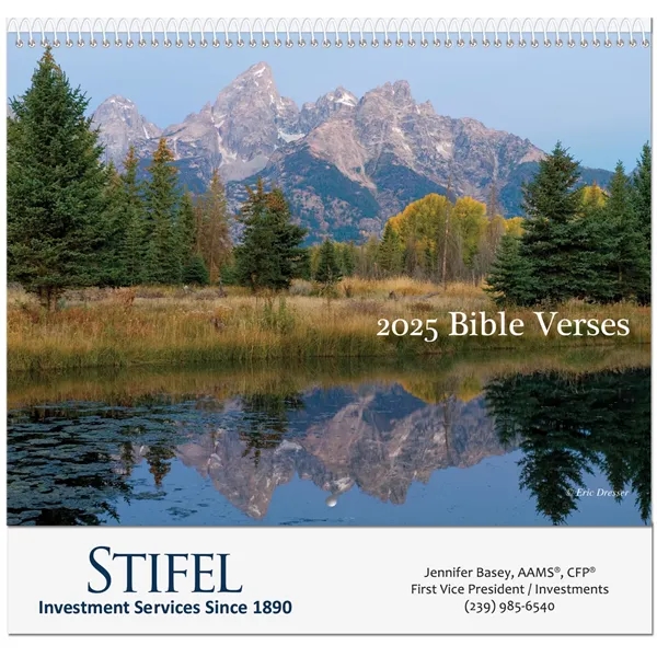 12 month wall calendar featuring scenic photos and inspirational scriptures.... from ASI 50873 Drum-Line / Drum-line Inc