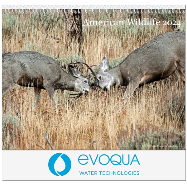 12 month wall calendar featuring photos of animals and birds found... from ASI 50873 Drum-Line / Drum-line Inc