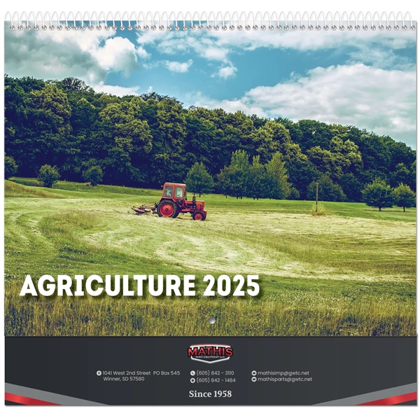 12 month wall calendar featuring photos of agriculture.... from ASI 50873 Drum-Line / Drum-line Inc