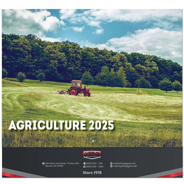 12 month wall calendar featuring photos of agriculture.... from ASI 50873 Drum-Line / Drum-line Inc