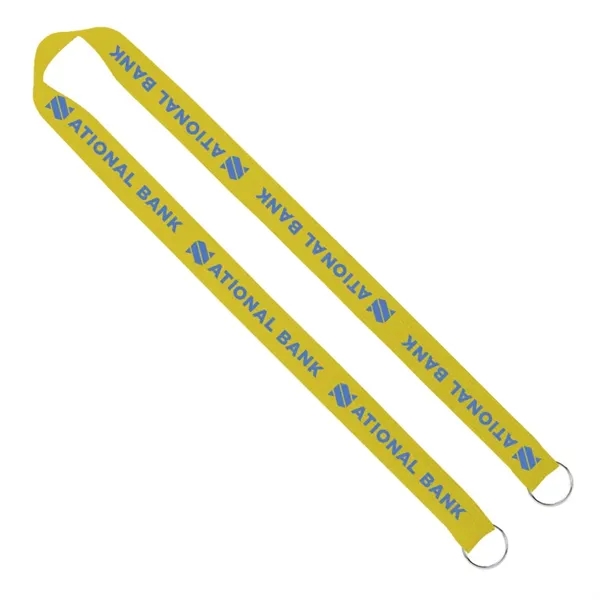 Boost your brand with 1" screen-printed lanyards: double clips, durable 100%... from ASI 67557 LimeLight Ent