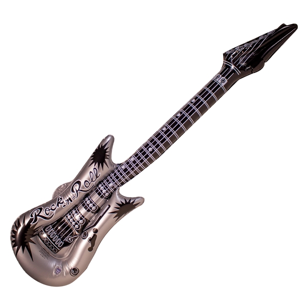 42" inflatable guitar, offered in gold or silver.... from ASI 42016 Brighter Promotions Inc