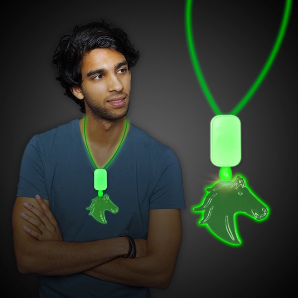 Extra large necklace with an assortment of LED color and your... from ASI 42016 Brighter Promotions Inc