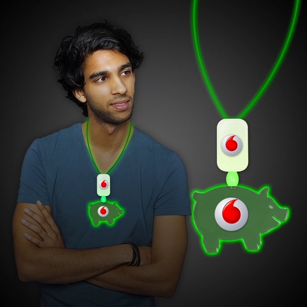 Extra large necklace with an assortment of LED color and your... from ASI 42016 Brighter Promotions Inc