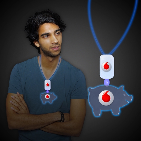 Extra large necklace with an assortment of LED color and your... from ASI 42016 Brighter Promotions Inc