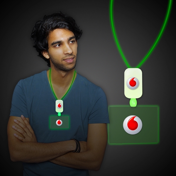 Extra large necklace with an assortment of LED color and your... from ASI 42016 Brighter Promotions Inc