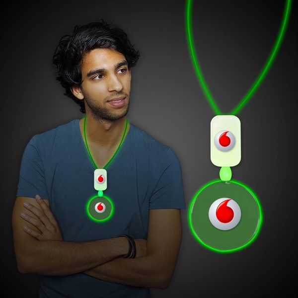 Extra large necklace with an assortment of LED color and your... from ASI 42016 Brighter Promotions Inc