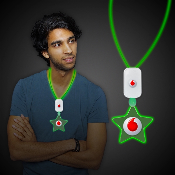 Extra large necklace with an assortment of LED color and your... from ASI 42016 Brighter Promotions Inc