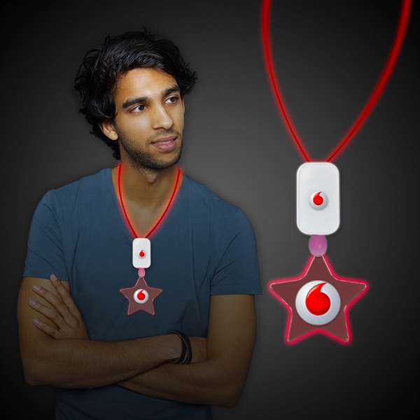 Extra large necklace with an assortment of LED color and your... from ASI 42016 Brighter Promotions Inc