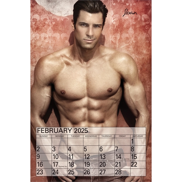 12-month U.S. male pictorial calendar featuring a silver wire and a... from ASI 50873 Drum-Line / Drum-line Inc