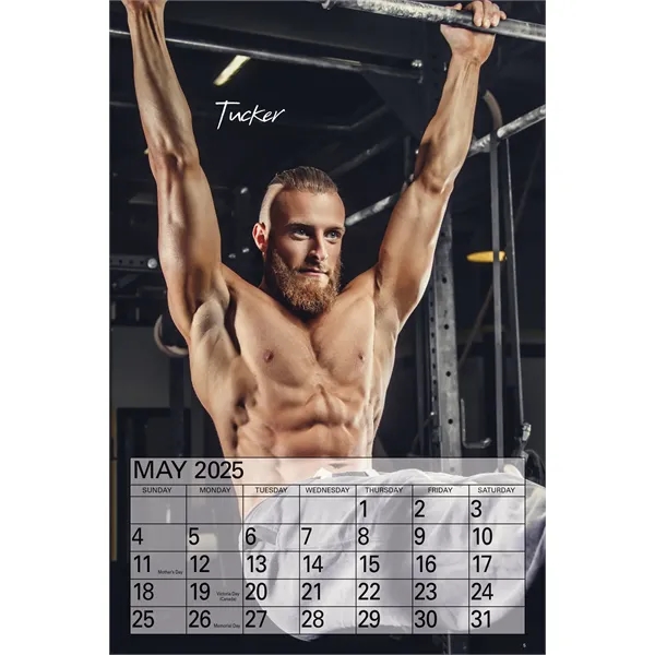 12-month U.S. male pictorial calendar featuring a silver wire and a... from ASI 50873 Drum-Line / Drum-line Inc