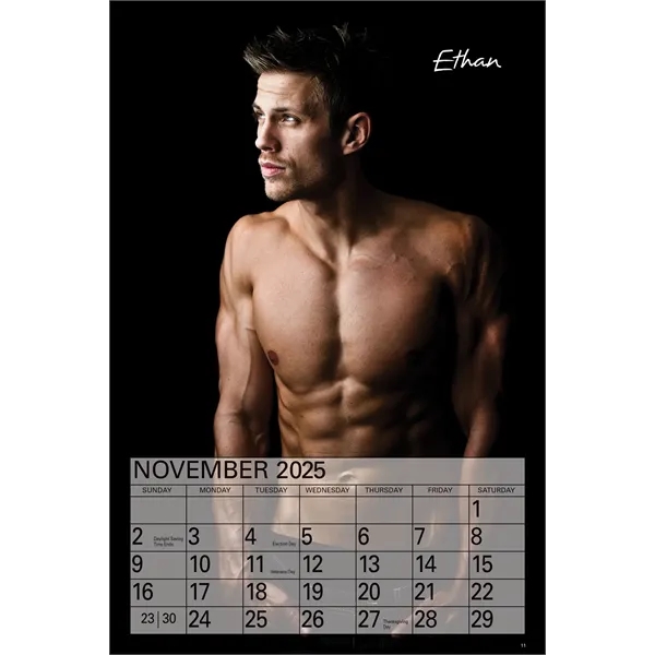 12-month U.S. male pictorial calendar featuring a silver wire and a... from ASI 50873 Drum-Line / Drum-line Inc