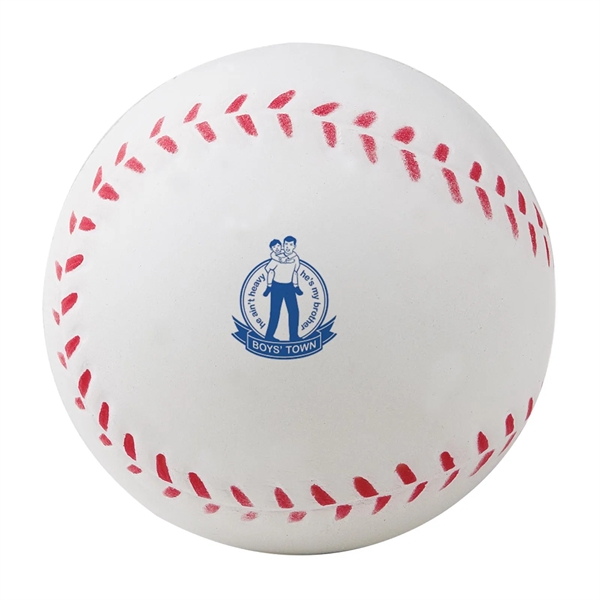 2.5" baseball-shaped stress reliever.... from ASI 63549 Jornik Manufacturing Corp / Jornik