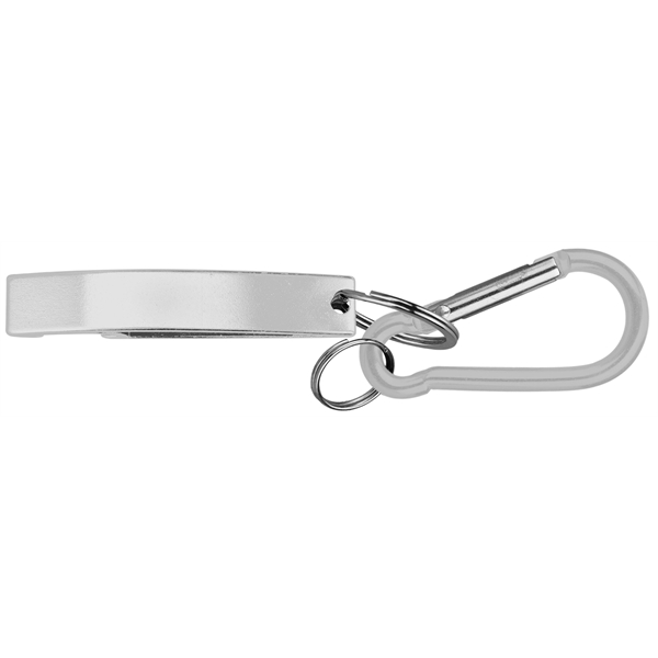 Jumbo size stylish eye shape bottle opener with split key ring... from ASI 74585 Nu Promo International / Nu Promo Line