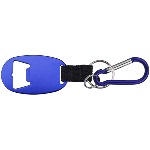 Jumbo size oval shape bottle opener with strap and key chain.... from ASI 74585 Nu Promo International / Nu Promo Line
