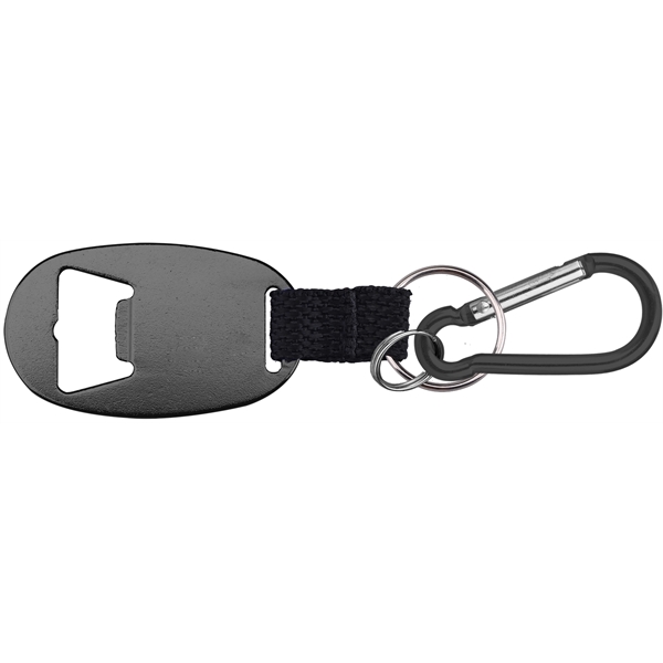 Jumbo size oval shape bottle opener with strap and key chain.... from ASI 74585 Nu Promo International / Nu Promo Line