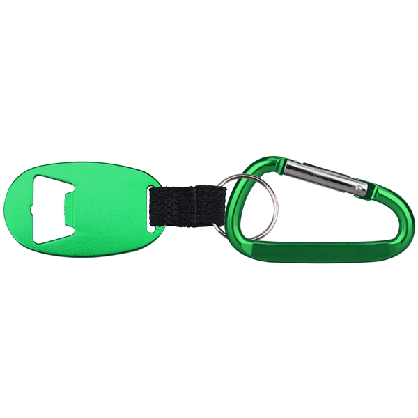 Jumbo size oval shape bottle opener with strap and key chain.... from ASI 74585 Nu Promo International / Nu Promo Line