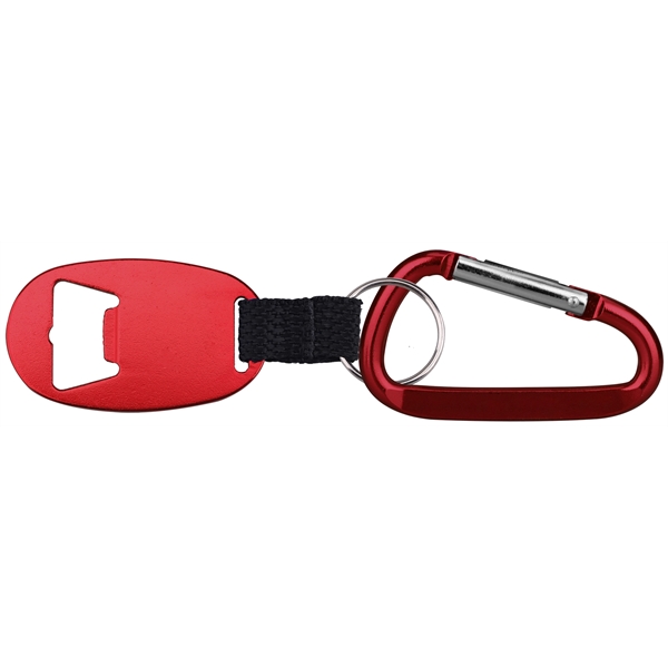 Jumbo size oval shape bottle opener with strap and key chain.... from ASI 74585 Nu Promo International / Nu Promo Line